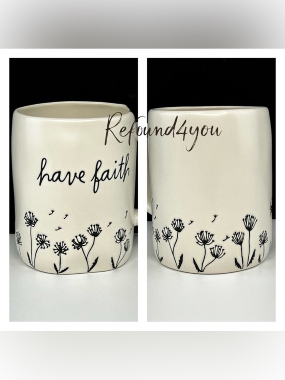 Rae Dunn - 'Have Faith' Inspired Ceramic Mug. NWT.